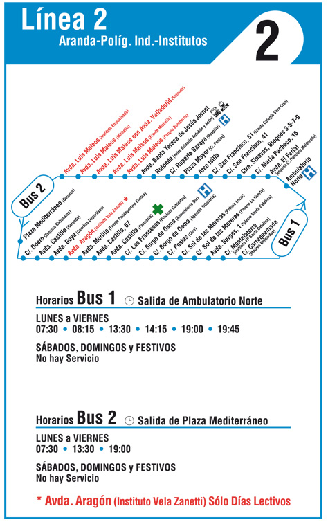Bus Urbano Aranda - Línea 2